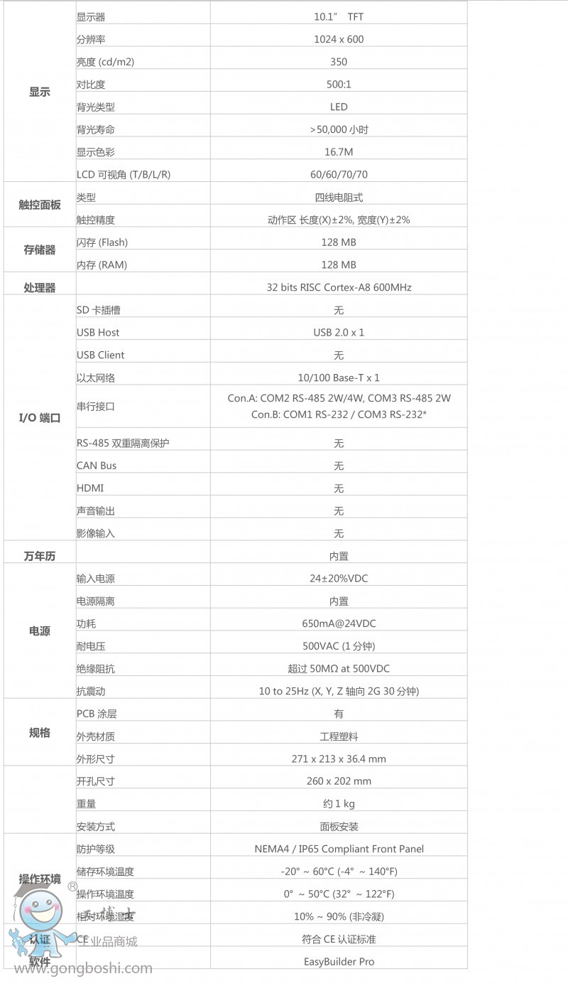 詳細(xì)規(guī)格